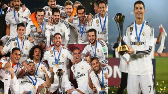 ريال مدريد الاسباني يتوج بطلا للعالم وكاسياس يحتفل بمئويته السابعة