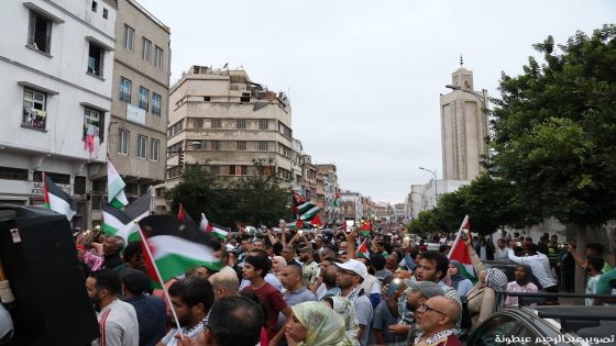 مسيرة حاشدة بالدارالبيضاء تنديداً باغتيال إسماعيل هنية